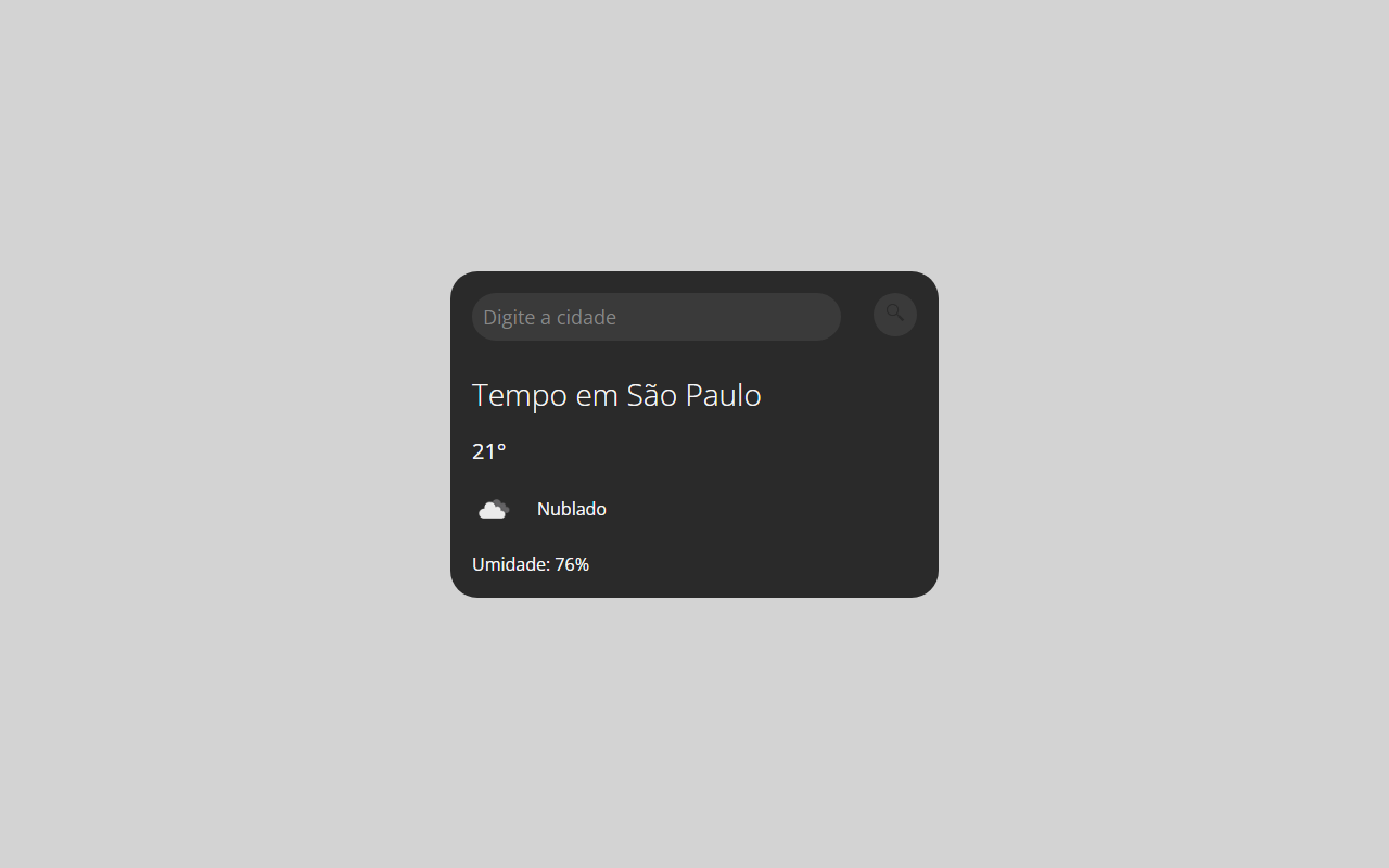 Previsão do Tempo